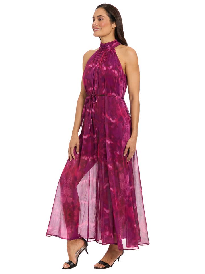 Maggy London Group - Wholesale Jumpsuit - Women's - FLOWY WIDE LEG HALTER JUMPSUIT1