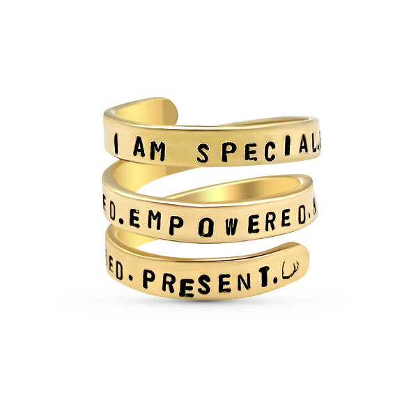 Camilla Limón - Wholesale Band/Stacked Ring - Affirmation Wrap-Around Ring4