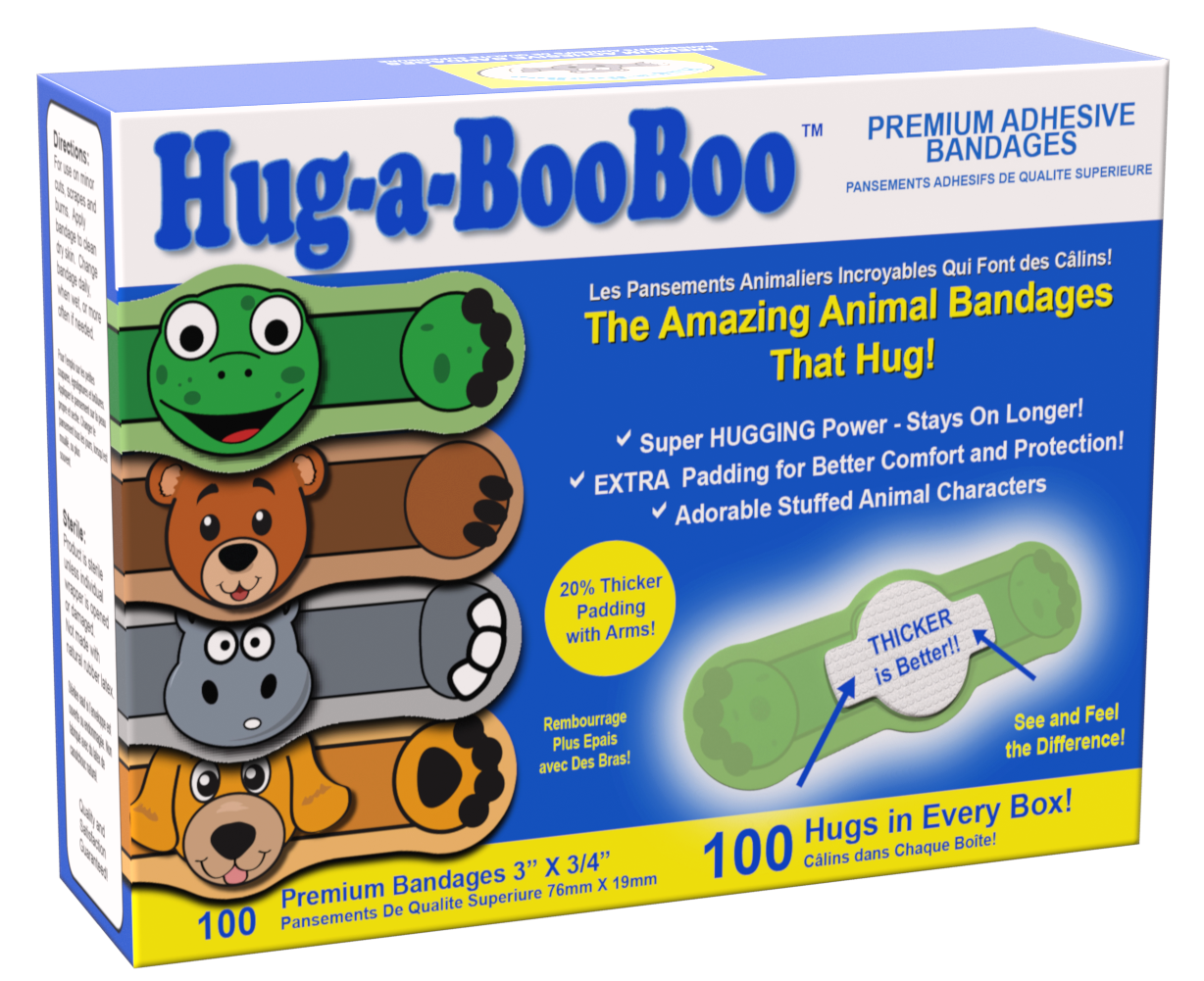 Hug-a-BooBoo - Vendita all'ingrosso Cerotti - Bambini e neonati - Bende Hug-a-BooBoo, confezione da 1001