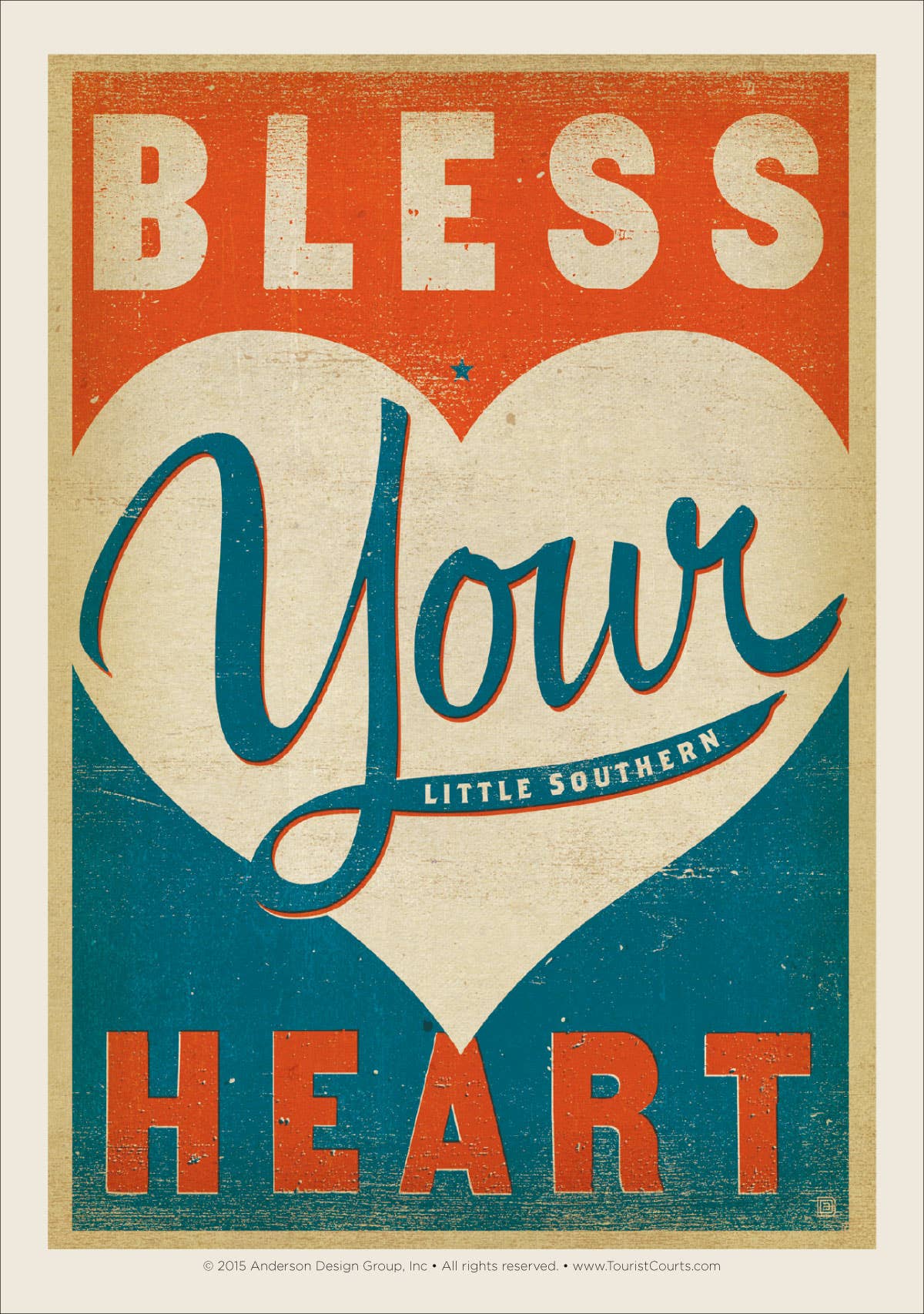 Tourist Courts - Wholesale Magnet - Bless Your Heart Vinyl Magnet0