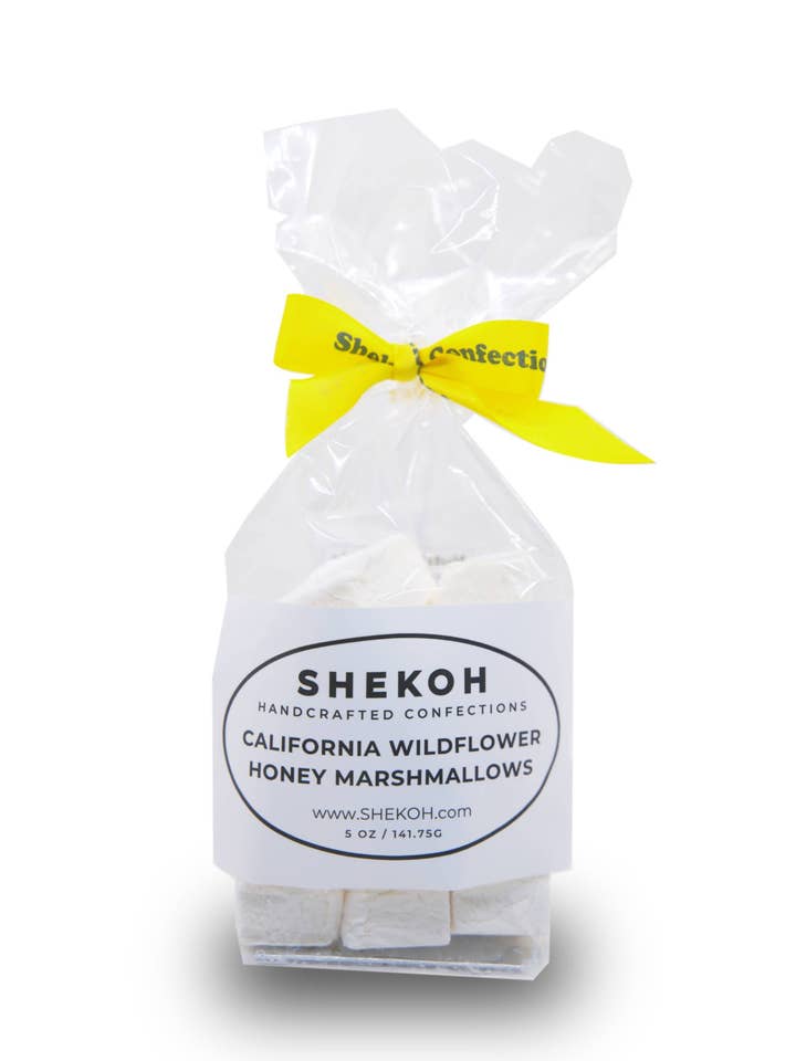 California Wildflower Honey Marshmallows for wholesale by Shekoh Confections