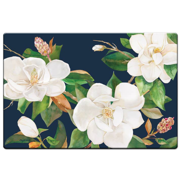 Magnolia Motif 30" x 20" Decorative Comfort Floor Mat for wholesale by Conimar Promotions
