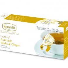 Leafcup® Ayurveda Herbs & Ginger for wholesale by Ronnefeldt