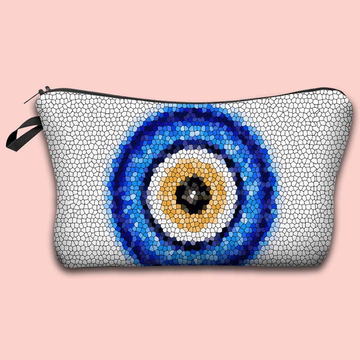 pinkblu02 – wholesale Make-up/cosmetic bag – Women Fashion Evil Eye Portable Cosmetic Bag