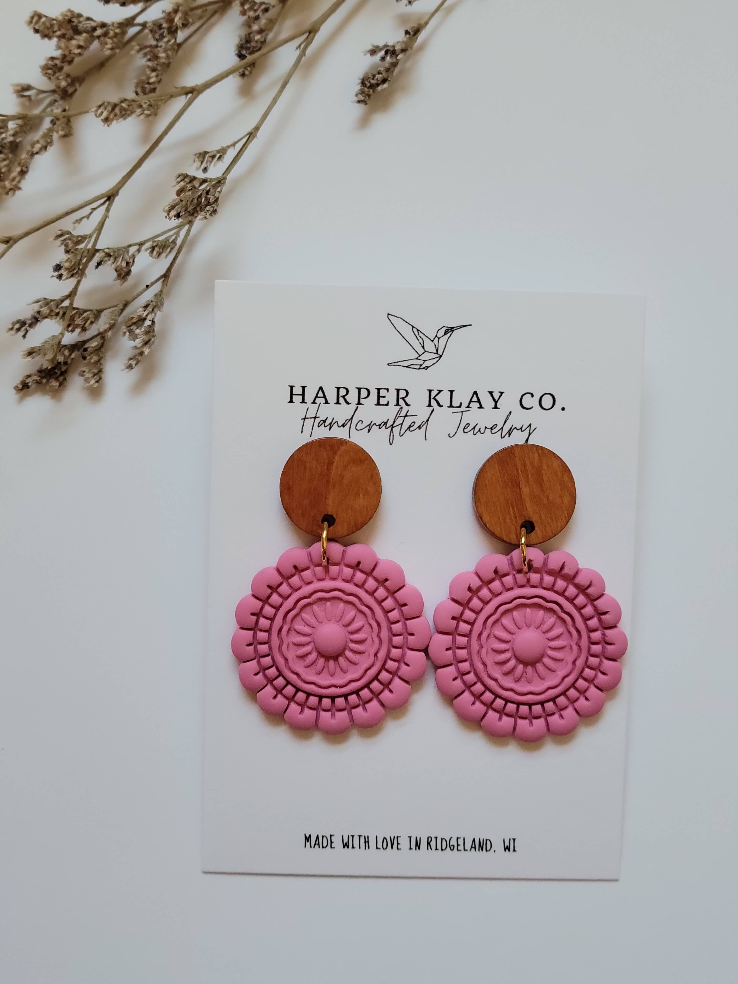 Harper Klay Co - Wholesale Dangle Earrings - The Mandala Set- Polymer Clay Dangle Earrings7