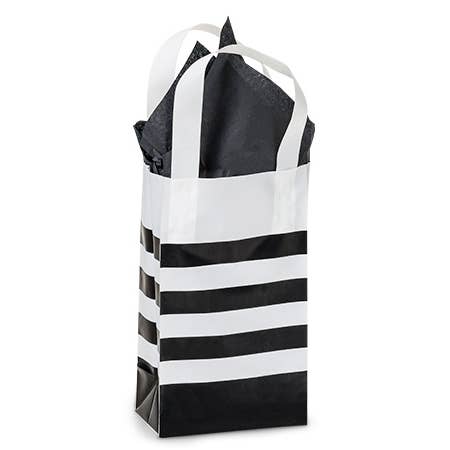 Nashville Wraps - Wholesale Gift Bag - Bold Stripe Plastic Gift Bags