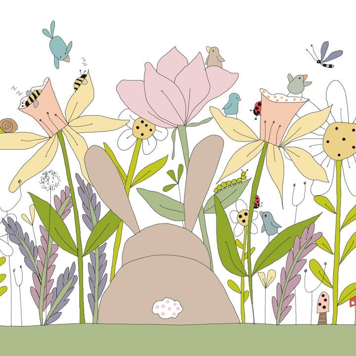 Carte de vœux Les abeilles se sont endormies dans la jonquille pour la vente par Elle Bee Art Studio