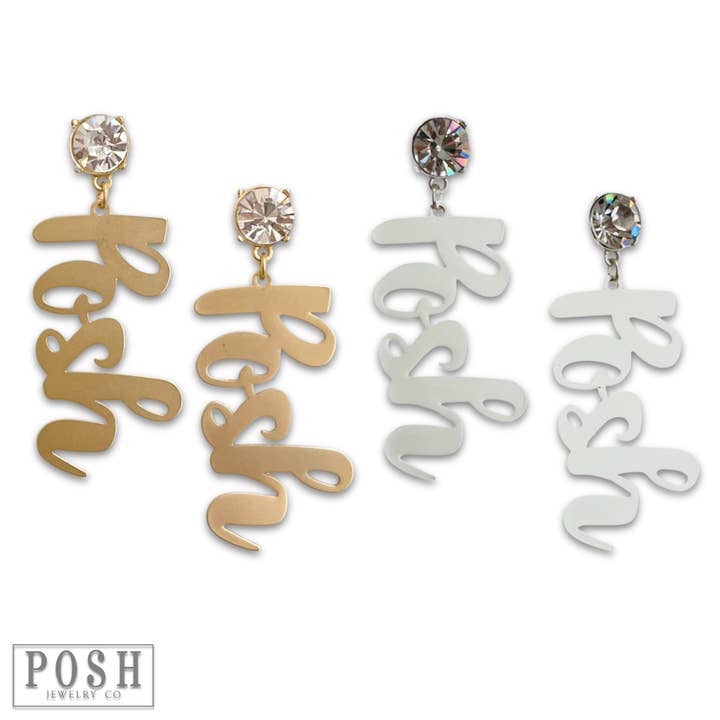 Pink Panache Brands - Wholesale Dangle Earrings - Rhinestone Posh earring, last call2