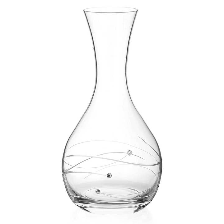 DIAMANTE - Wholesale Carafe - Diamante Swarovski Wine Carafe 'spiral' - Hand Cut Crystal