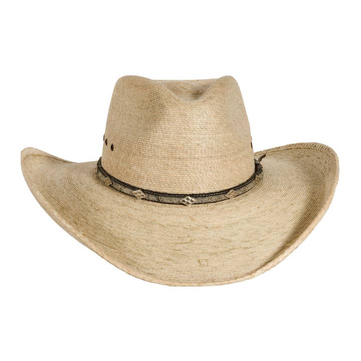 Natural Fine Mexican Palm Tycoon Cowboy Hat - Style Wyatt for wholesale on Faire