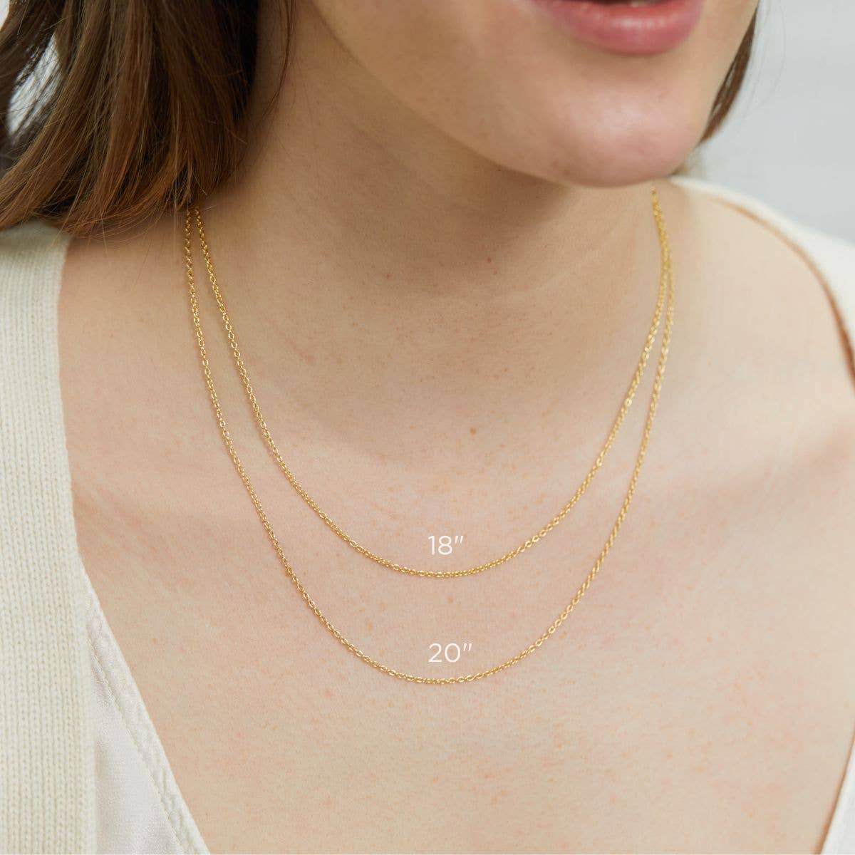 Auree Jewellery - Wholesale Link & Chain Necklace - Waverley Rose Gold Vermeil Trace Chain3