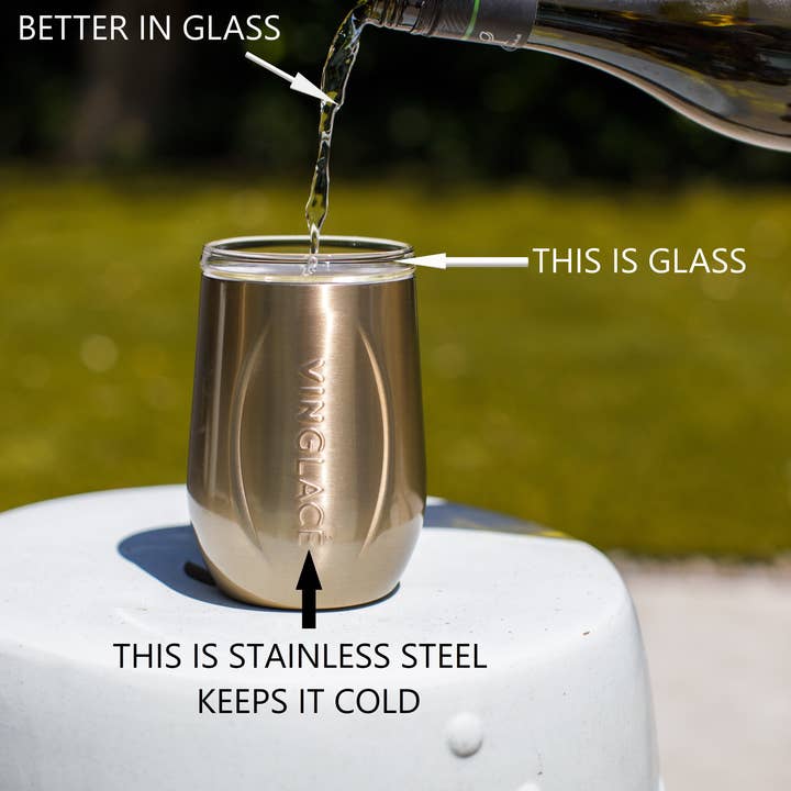 Vinglacé – Großhandel Weingläser – Kupfer Stemless Weinglas2