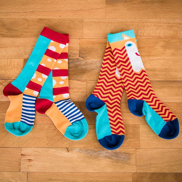 Merle Kids - Wholesale Socks - Kids & Baby - Organic Socks for Babies and Kids- double-packs - Fox design3