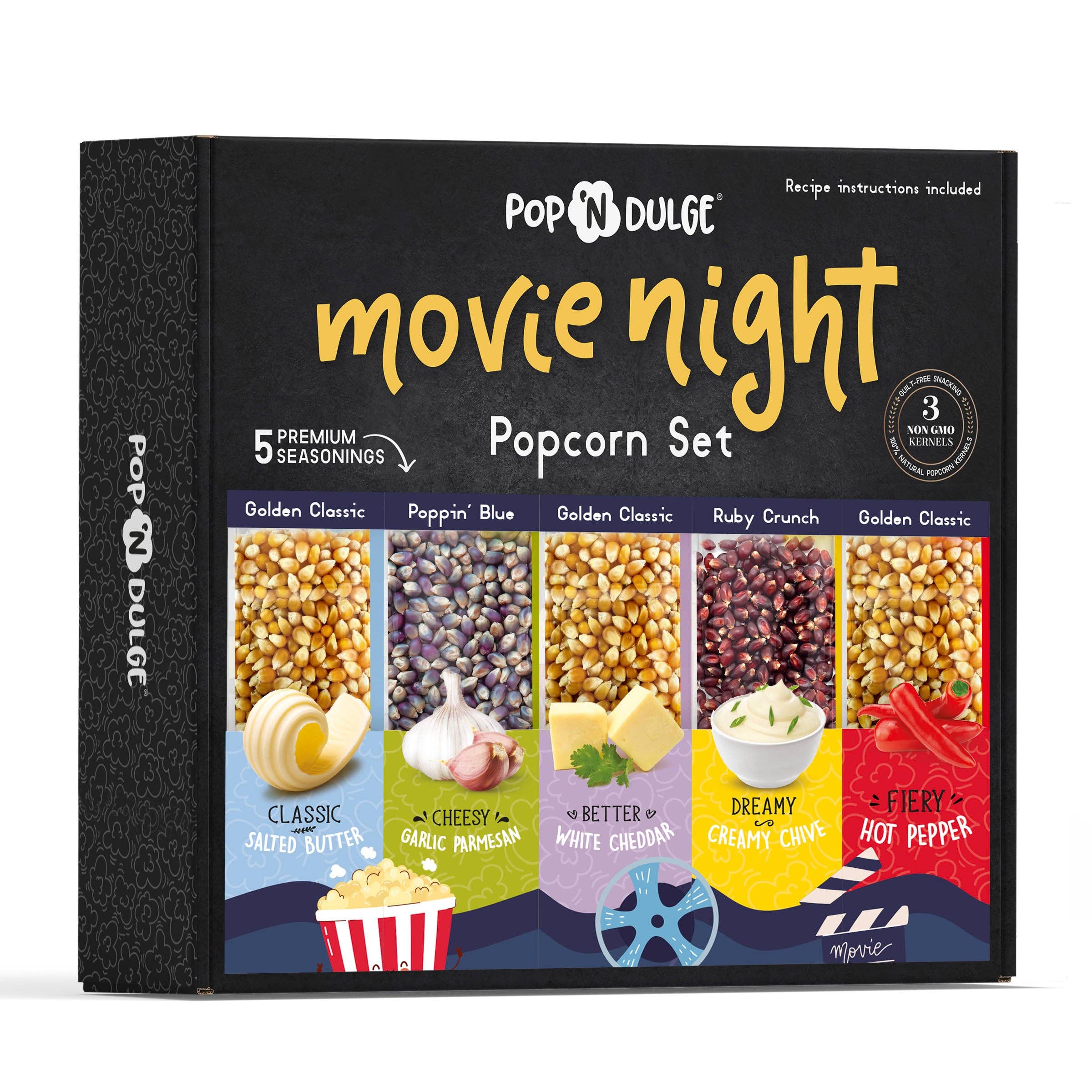 Pop 'N Dulge - Wholesale Popcorn - Movie Night Gift Basket Gourmet Popcorn Gift Set Fathers Day9
