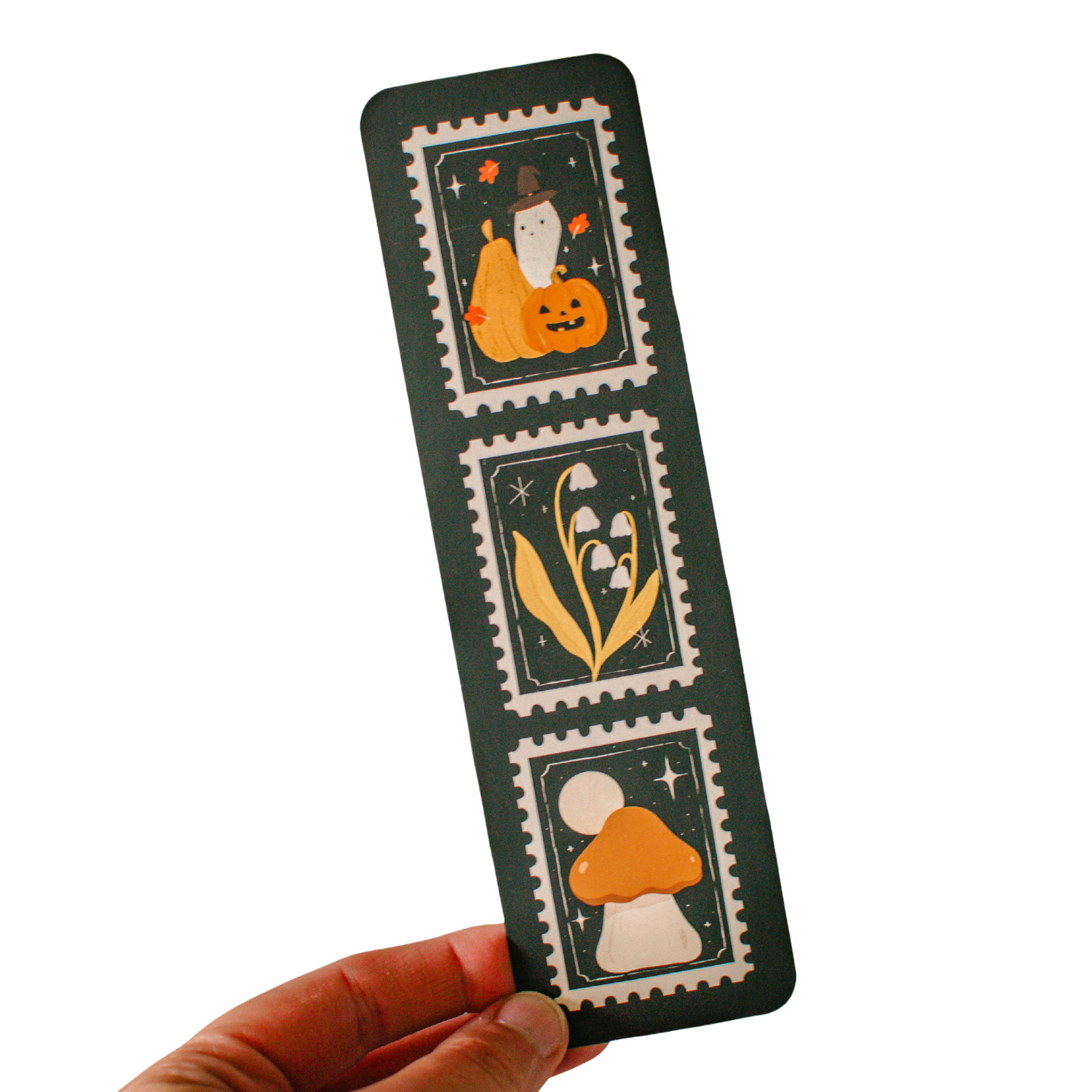 Brush + Bird Paper Co. - Wholesale Bookmark - Cute Autumn Stamp Bookmark | Soft Touch Matte Finish2