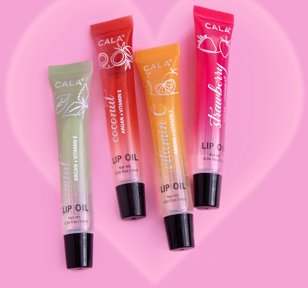 Best Beauty Group - Wholesale Lip Gloss - CALA LIP OIL TRIO WATERMELON STRAWBERRY JOJOBA ARAGAN MINT2