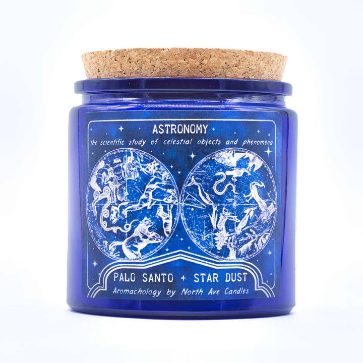 North Ave Candles - Wholesale Jar/Filled Candle - Aromachology / Space Candle / Science Candle / Museum Gift