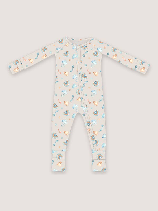 (PREORDER) Bamboo Loungewear | Neutral Rainbows for wholesale by Bleu & Co