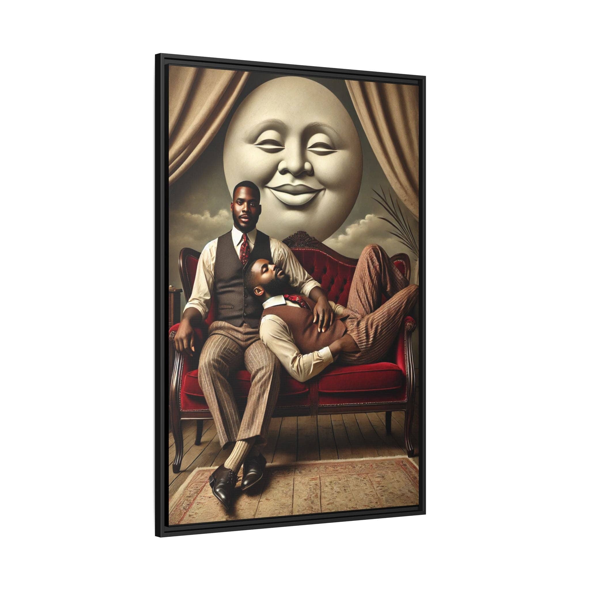 Walt & Pete - Wholesale Art Print - Missing Art Studies - Man In The Moon 00639