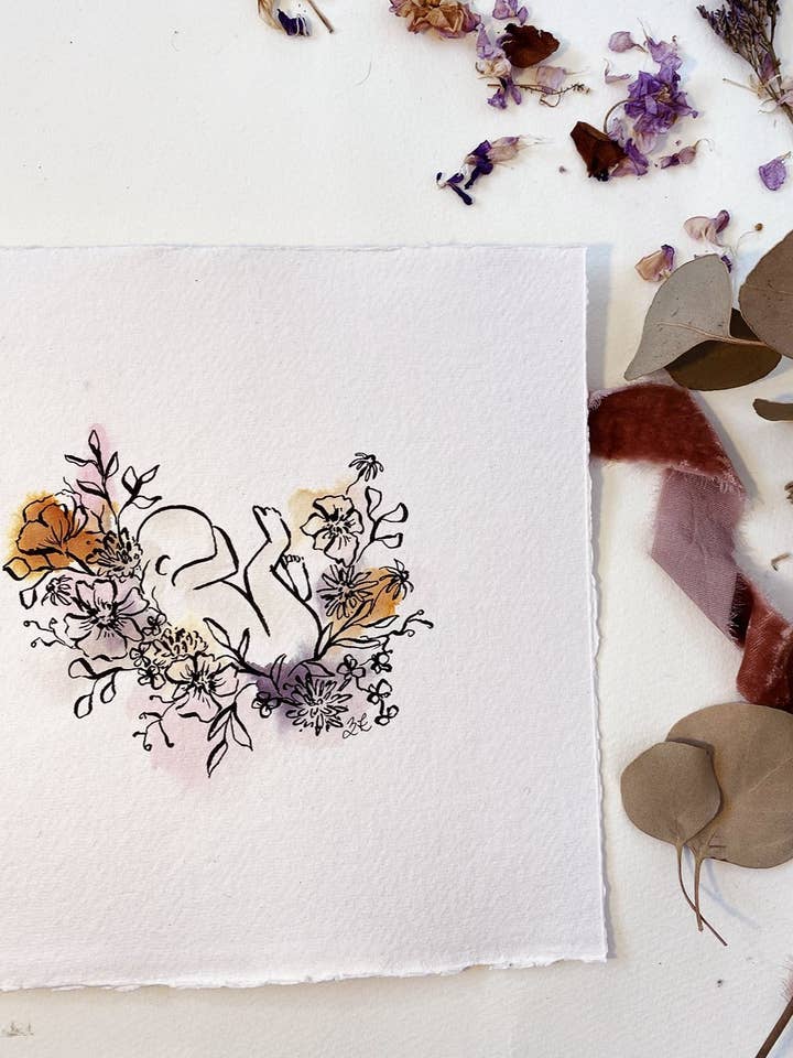 Bloeiende baby nr.1 voor wholesale door Zoë Kozyrakis Art Studio