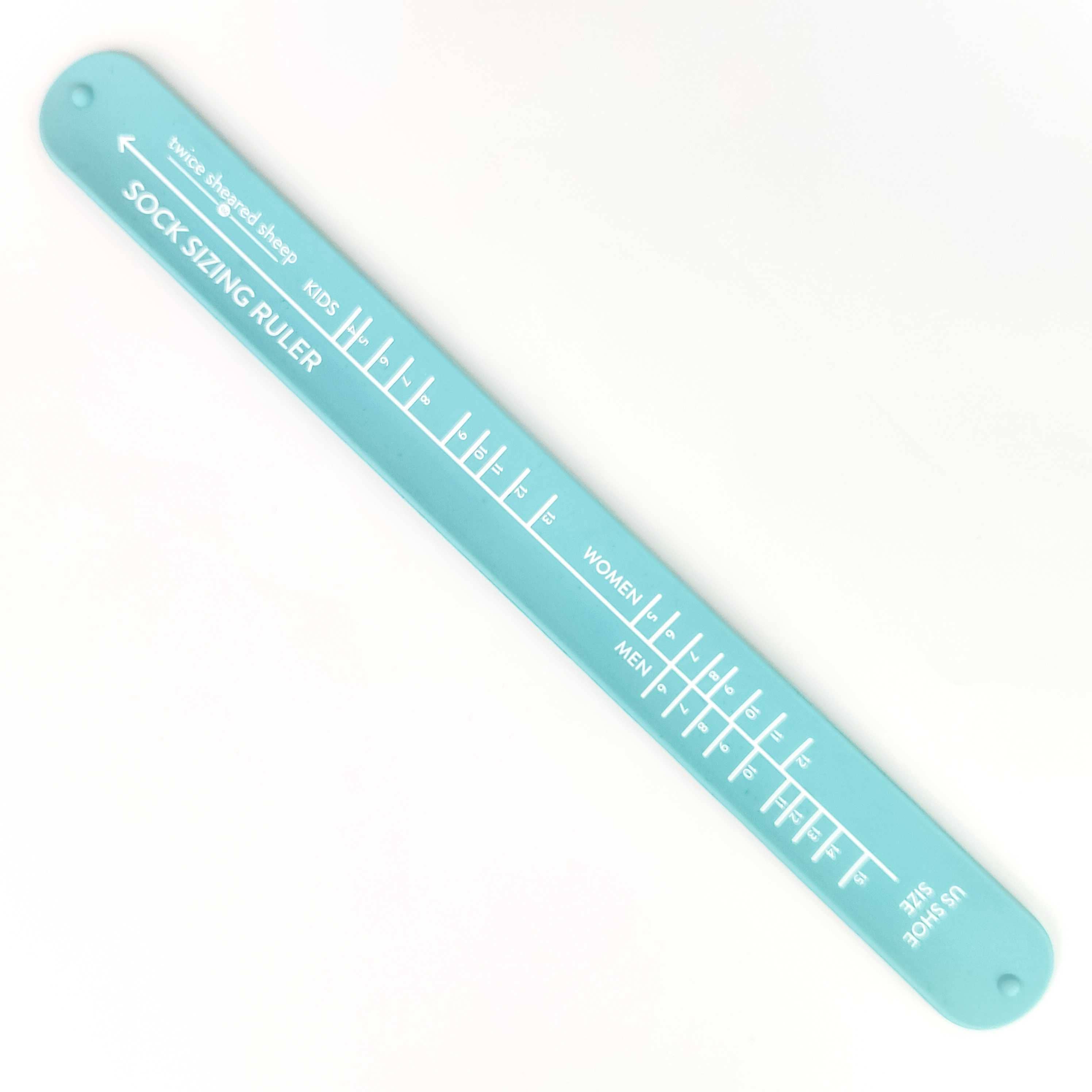 Twice Sheared Sheep – wholesale Knitting/Crochet Supplies – Sock Sizing Ruler - Sock Knitting Bracelet Ruler2