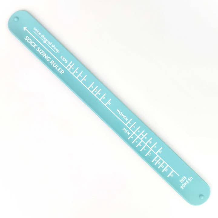 Twice Sheared Sheep – wholesale Knitting/Crochet Supplies – Sock Sizing Ruler - Sock Knitting Bracelet Ruler2