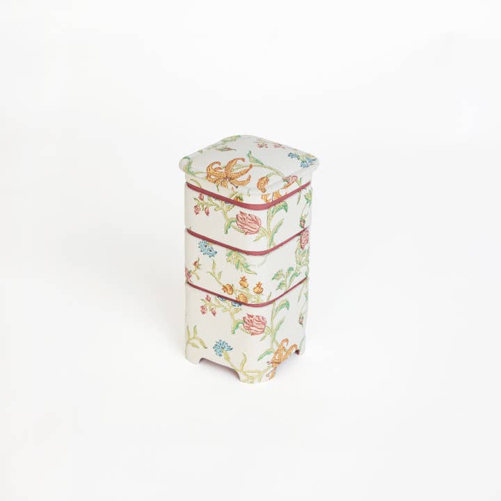 BLOCK-PRINTED JUBAKO BOX - VANA for wholesale by Craft Boat