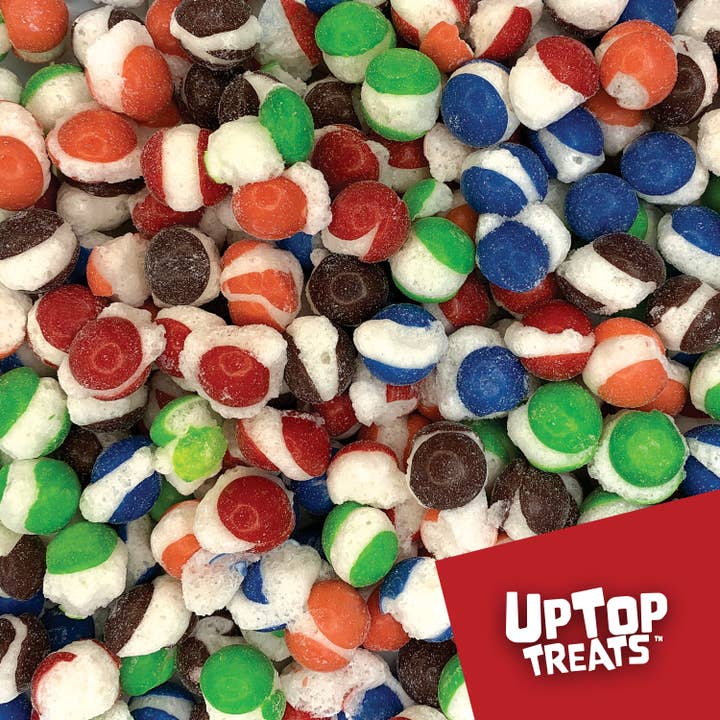 UpTop Treats - Wholesale Retailer Display Stand/Case - Filled Floor Display (Fits 72 Small, 60 Large)