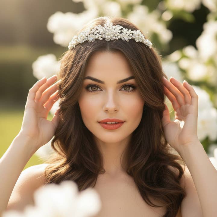 BETHANY CRYSTAL LUXE TIARA for wholesale by Athena Bridal Jewellery