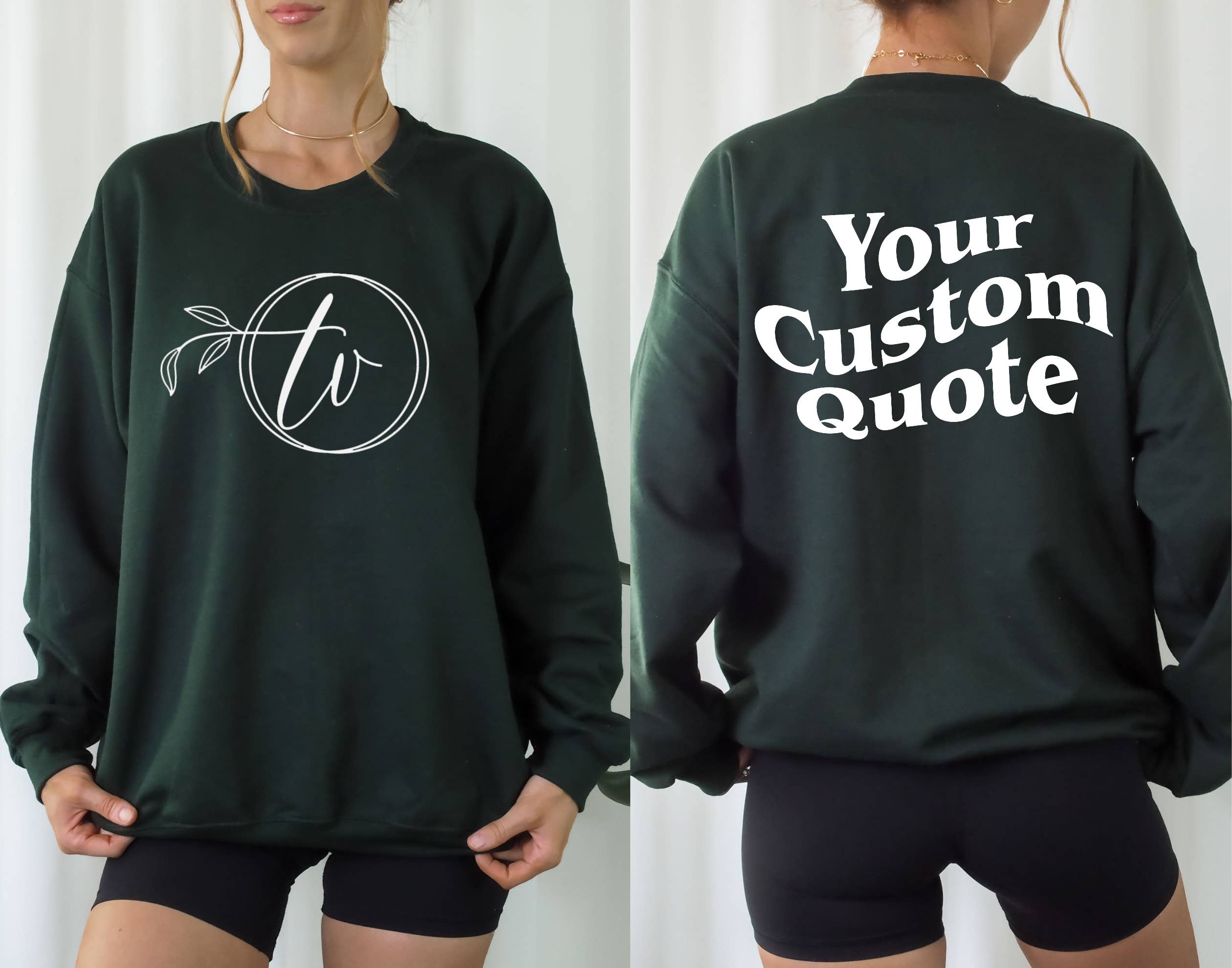 Typically Vulgar - Wholesale Graphic Sweatshirt - Unisex - Custom LOGO & RETRO TEXT Sweatshirt // Gildan, Two-Sided24