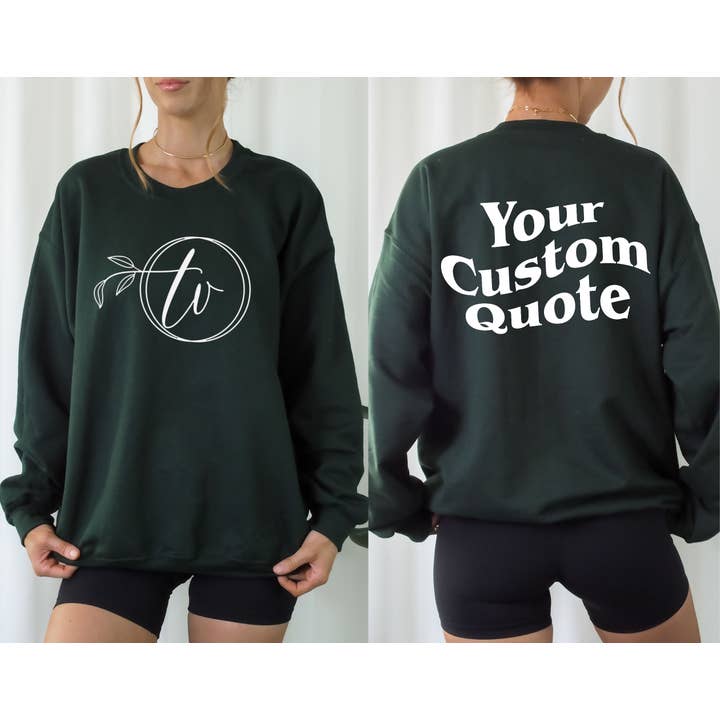 Typically Vulgar - Wholesale Graphic Sweatshirt - Unisex - Custom LOGO & RETRO TEXT Sweatshirt // Gildan, Two-Sided24