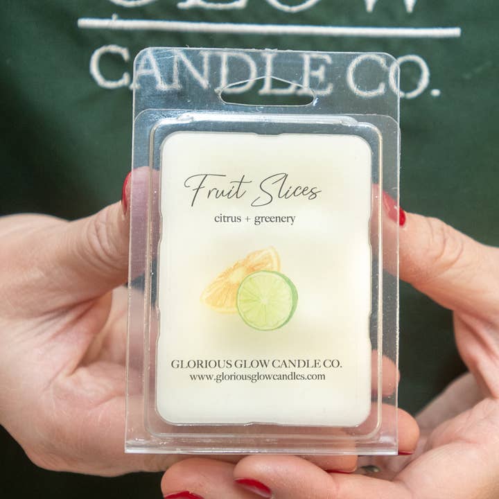 Glorious Glow Candle Co. - Wholesale Wax Melt - Fruit Slices 2.5 oz Soy Blend Wax Melt1