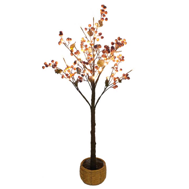 Decoration tree 'Tangerine', 48 LED, 137cm for wholesale by Dekoratief