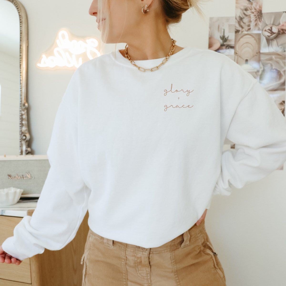 Faith & Life Christian Brands - Wholesale Graphic Sweatshirt - Women's -  Christian Easter Graphic Sweatshirt Glory + Grace7