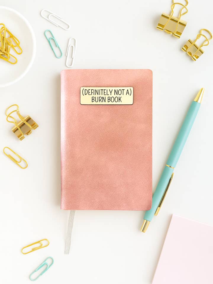 Mini Memos™️ Journal|(Definitely Not A) Burn Book Small Faux Leather Pocket Notebook for wholesale by Write This Way