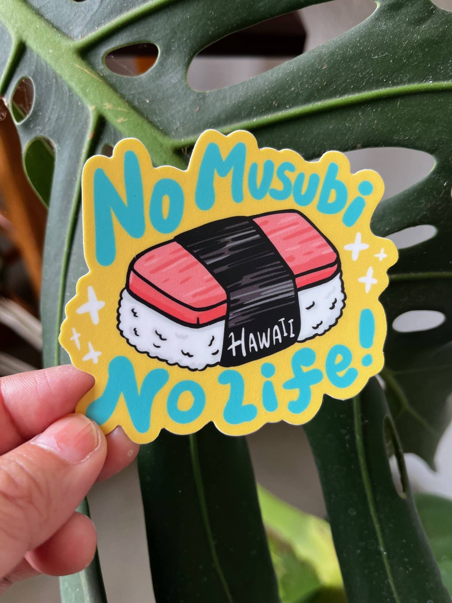 Island Stickers & More / Yuriko J. Design - Wholesale Sticker - No MUSUBI No LIFE! Sticker1