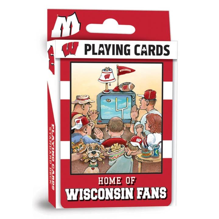 Jeu de cartes Fan Deck des Wisconsin Badgers - Jeu de 54 cartes pour la vente par Masterpieces Puzzles