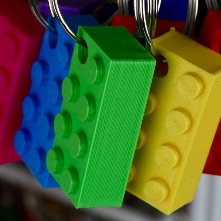 Made Happy Gifts - Wholesale Keychain - Kids - Initial Lego Style Keyring 360 A-Z LEGO® Compatible Keyring6