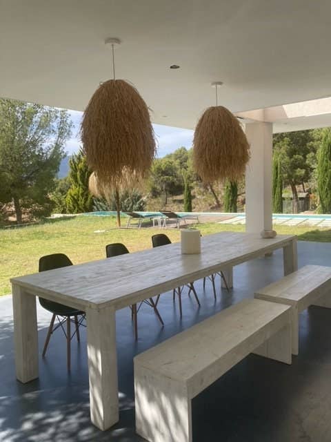 Geometrik Design - Wholesale Wall Stone - Modern Natural Raffia Ceiling Lamp1