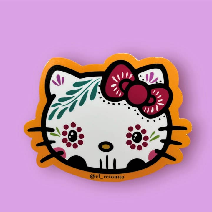 El Retoñito - Wholesale Sticker - Sugar Skull Kitty Sticker0