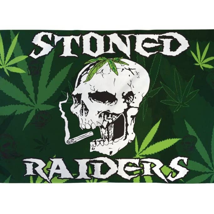Stoned Raiders Flag 3x5ft Poly for wholesale by Flags Importer