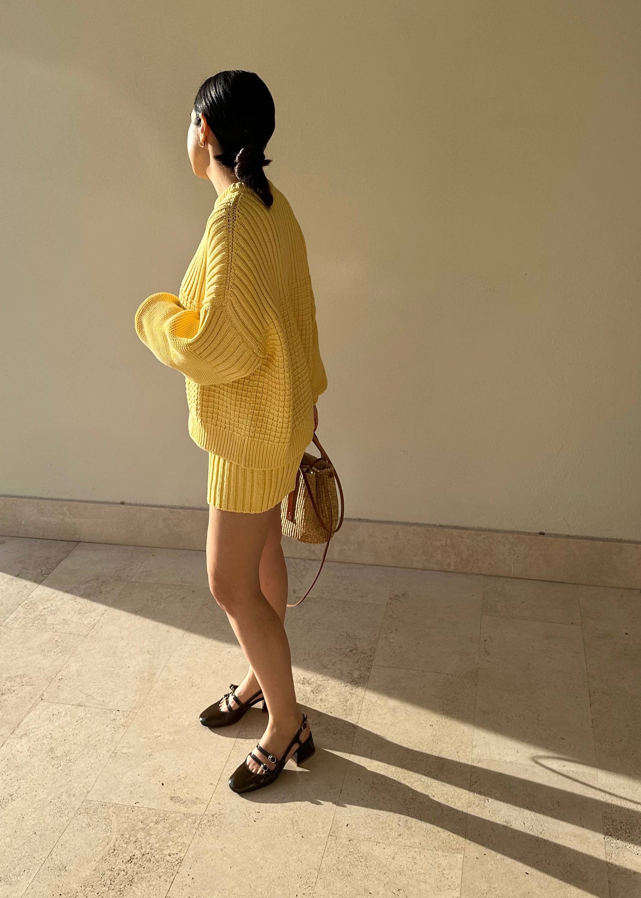 Lemon Delčia Sweater: 100% Cotton Yellow Sweater  for wholesale on Faire3