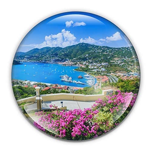 Presse-papier St Thomas, îles Vierges américaines, livré dans une boîte cadeau pour la vente par City Souvenirs