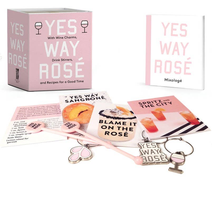 Microcosm Publishing & Distribution - Wholesale Mixology & Beverage - Yes Way Rosé Mini Kit: Wine Charms, Drink Stirrers, Recipes0