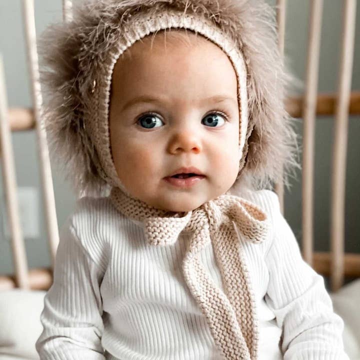 Petite Maison Kids - Wholesale Newborn/Knit Hat - Baby - Lion Bonnet Brown6