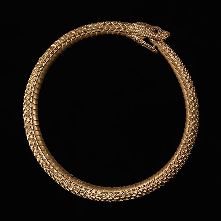 Ouroboros Armband aus Messing für den Großhandel von Coppertist.wu