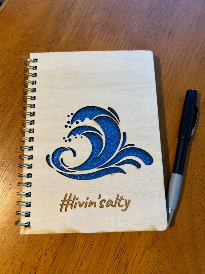 Livin' Salty Journal for wholesale by Two Salty Chicks Studio