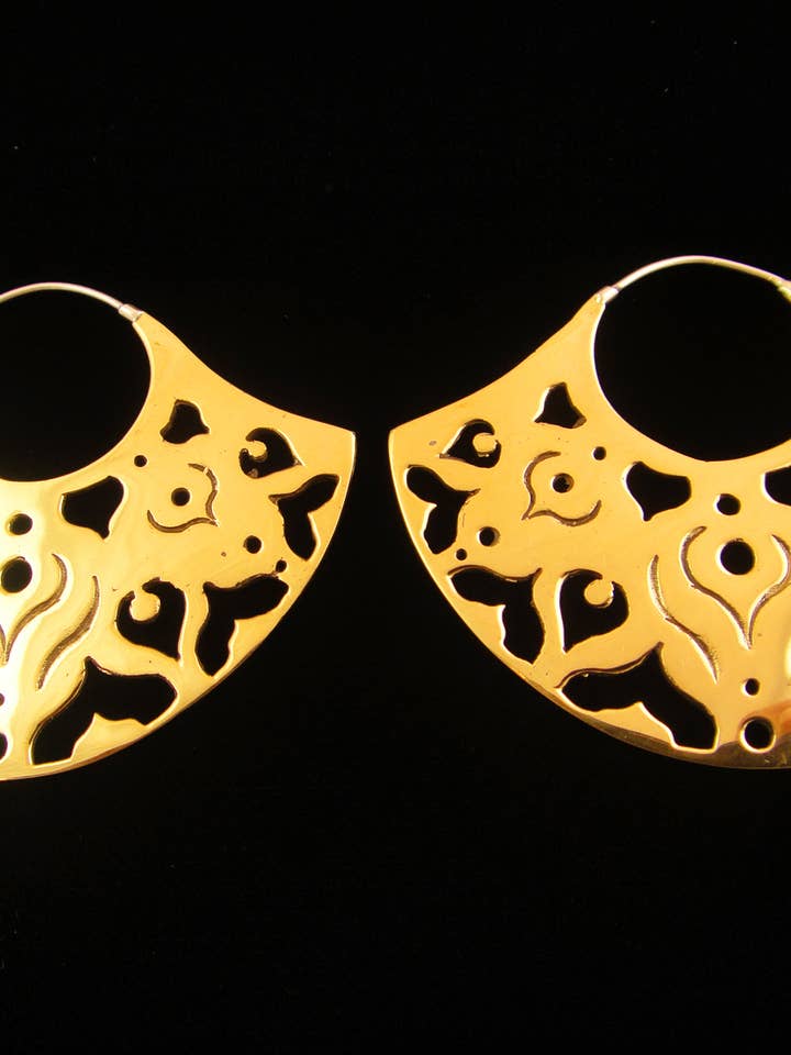 "Yasmeen" Brass Earrings for wholesale by Tika
