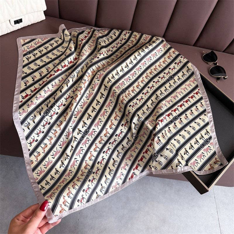 Sheer Trend – Großhandel Schal – Damen – Mode-Print-Quadrat-Schal5