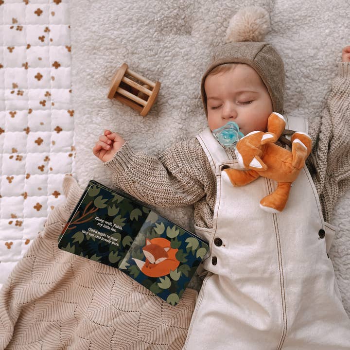 Kalianii LLC - Wholesale Pacifier - Baby - Queebi Baby Book & Fox Pacifier Holder Gift Set